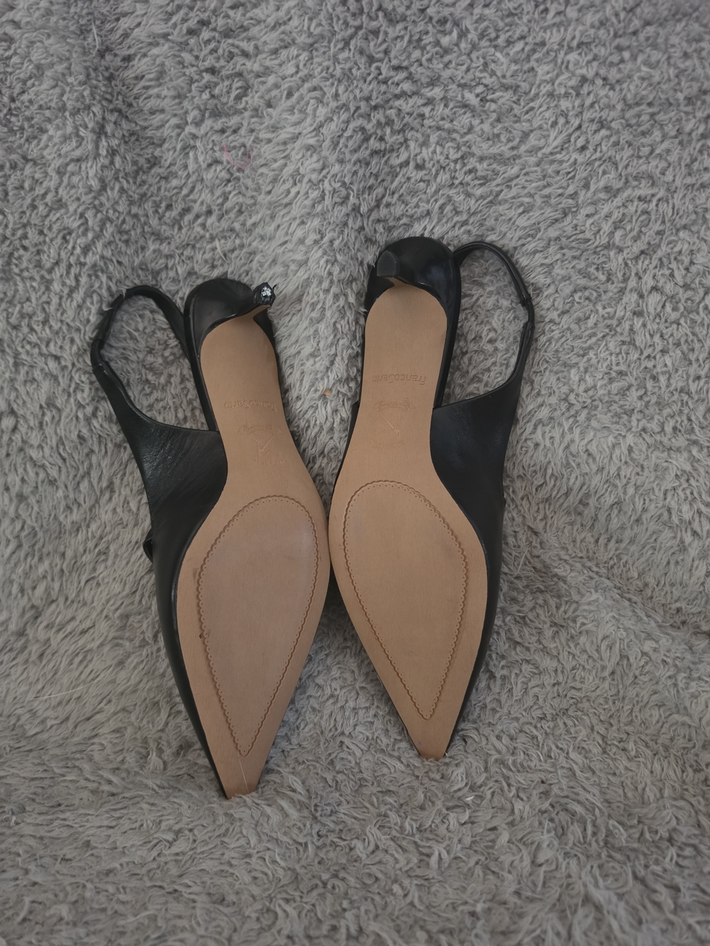 (170)

Franco Sarto Khloe Pointed Toe Slingback Kitten Heel Size 8W - Picture 14 of 16